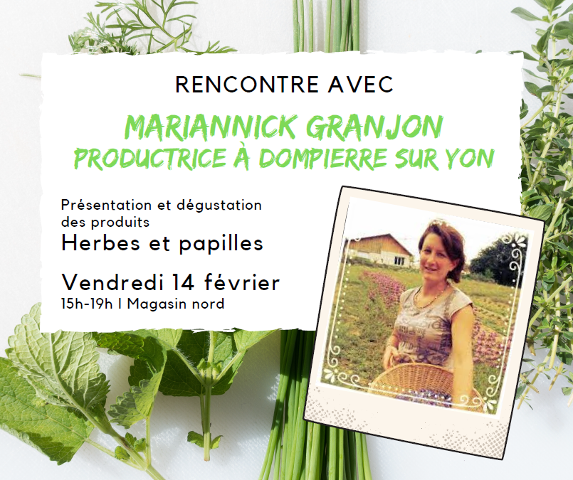 Rencontre avec Mariannick Granjon, productrice locale d'herbes aromaitques Rencontre avec Mariannick Granjon, productrice locale d'herbes aromaitques