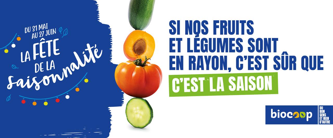 Du 31 mai au 27 juin, Biocoop célèbre la saisonnalité