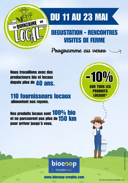 La programmation de la Quinzaine du local ! 